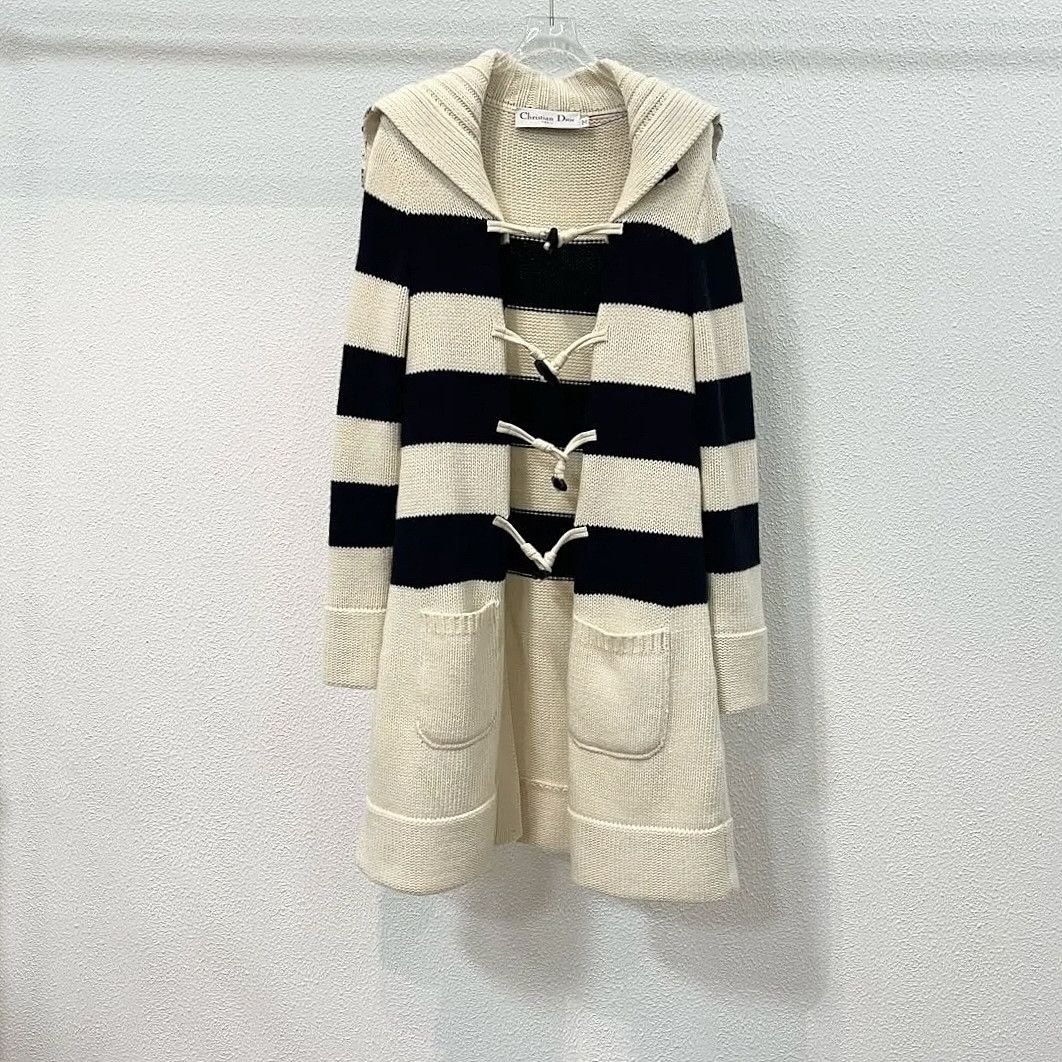 Dior Dior Striped Toggle Cardigan Size FR 36 Size XS / US 0-2 / IT 36-38 - 7 Thumbnail
