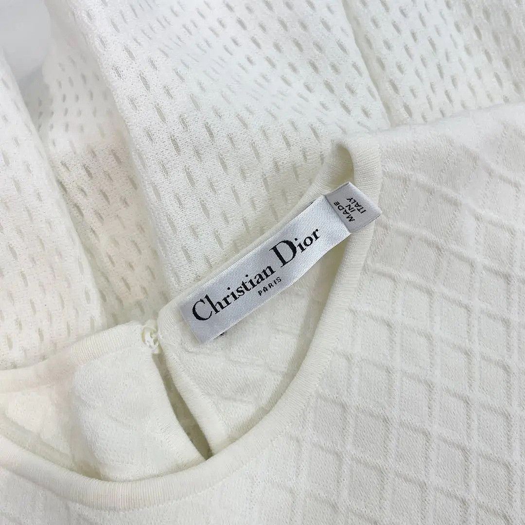 Dior Christian Dior Bee Embroidered Knit Dress Size 36 Size XS / US 0-2 / IT 36-38 - 3 Thumbnail