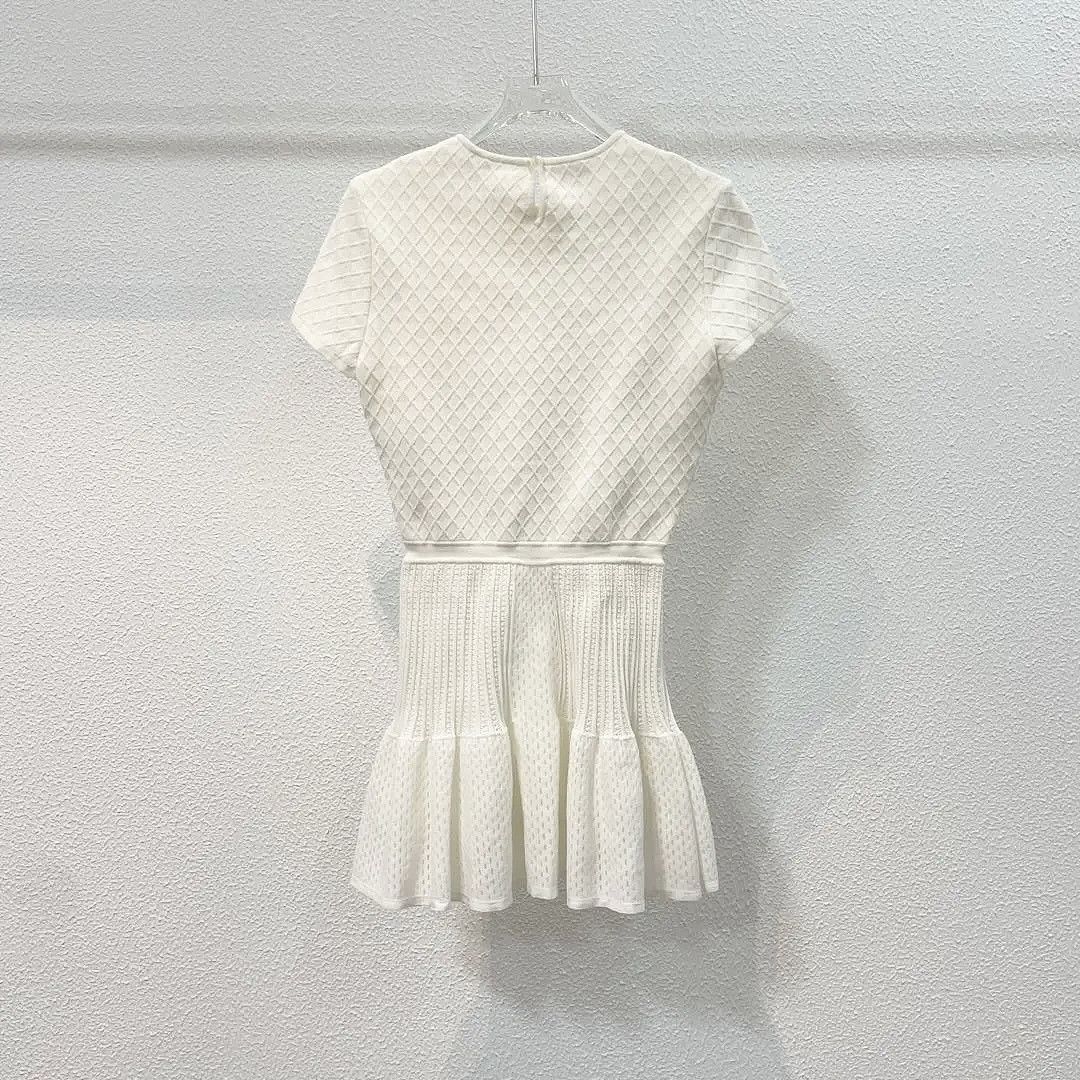 Dior Christian Dior Bee Embroidered Knit Dress Size 36 Size XS / US 0-2 / IT 36-38 - 2 Thumbnail