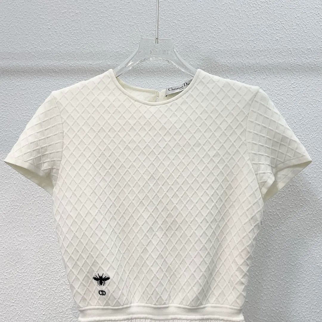 Dior Christian Dior Bee Embroidered Knit Dress Size 36 Size XS / US 0-2 / IT 36-38 - 6 Thumbnail