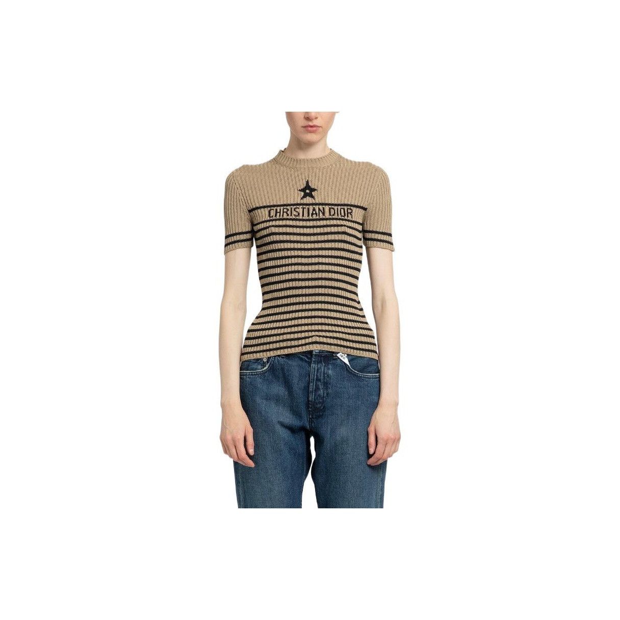 Dior Christian Dior Star Striped Knit T-Shirt Size 44 Size M / US 6-8 / IT 42-44 - 8 Thumbnail
