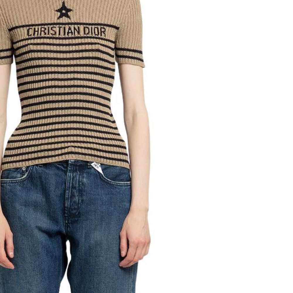Dior Christian Dior Star Striped Knit T-Shirt Size 44 Size M / US 6-8 / IT 42-44 - 9 Thumbnail