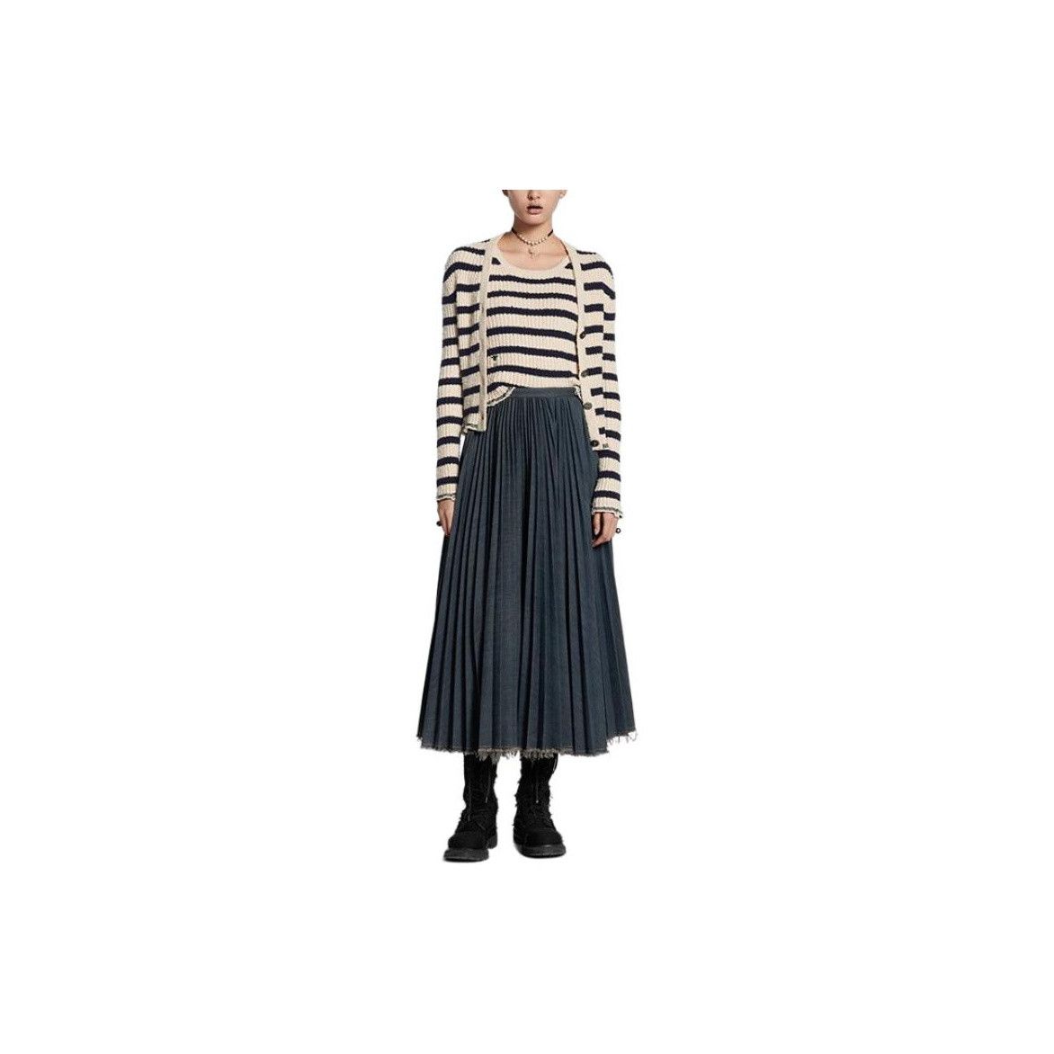 Dior Dior Striped Knit Sweater Set Size 40 Size M / US 6-8 / IT 42-44 - 7 Thumbnail