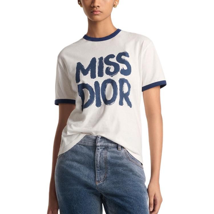 Dior Dior Miss Dior Logo Ringer T-Shirt XS Size XS / US 0-2 / IT 36-38 - 8 Thumbnail