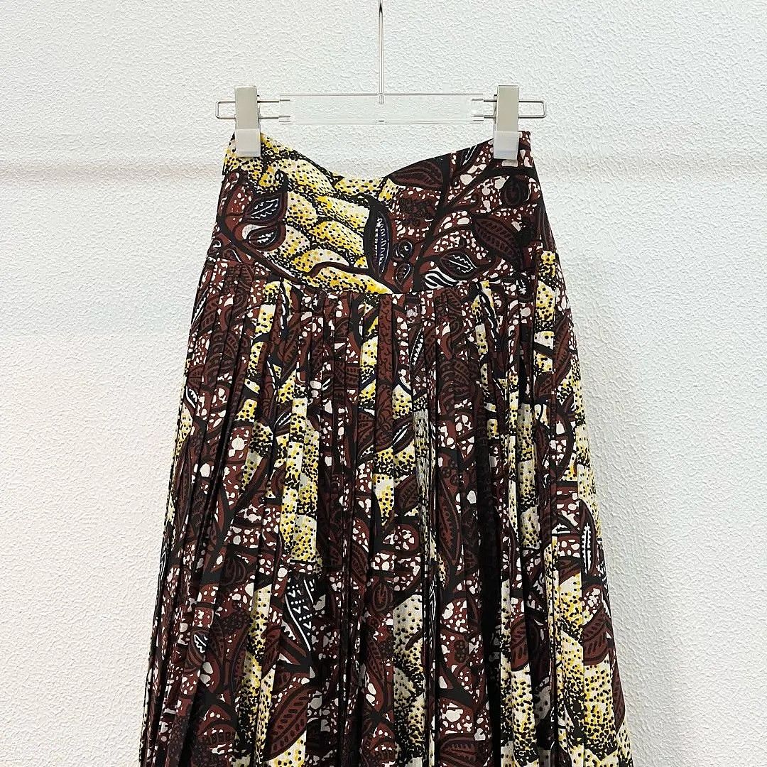 Dior Dior Patterned Pleated Midi Skirt Size 34 Size 25" / US 0 / IT 36 - 6 Thumbnail