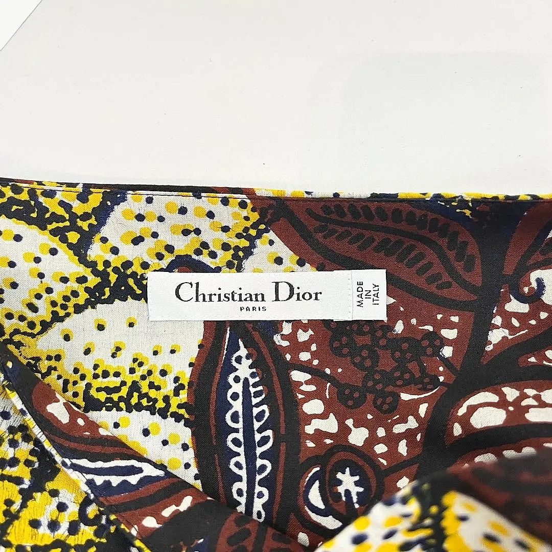 Dior Dior Patterned Pleated Midi Skirt Size 34 Size 25" / US 0 / IT 36 - 3 Thumbnail