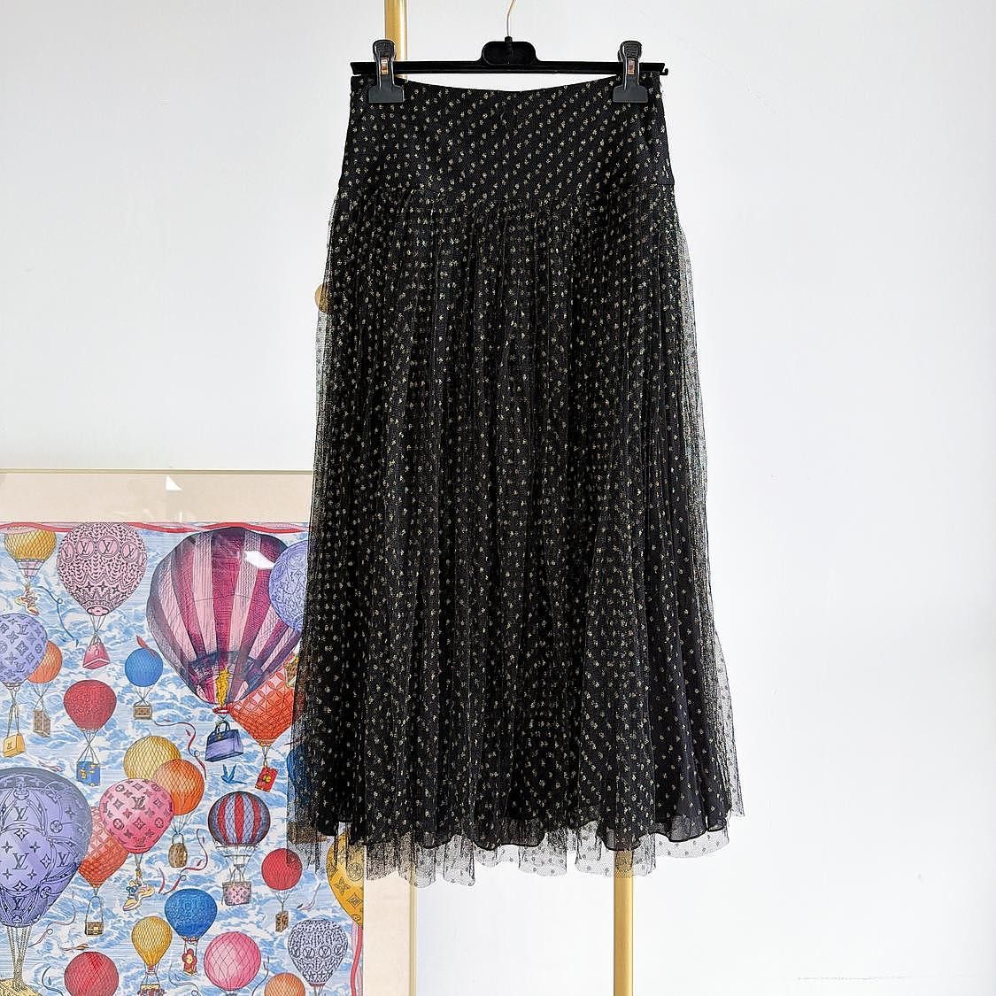 Dior Dior Polka Dot Tulle Midi Skirt Size 38 Size 27" / US 4 / IT 40 - 2 Thumbnail