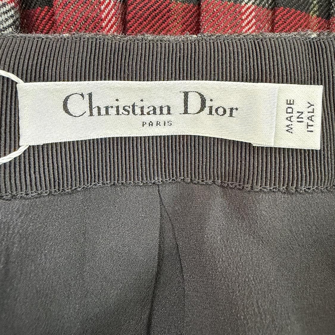 Dior Christian Dior Plaid Belted Mini Skirt Size 34 Size 25" / US 0 / IT 36 - 3 Thumbnail
