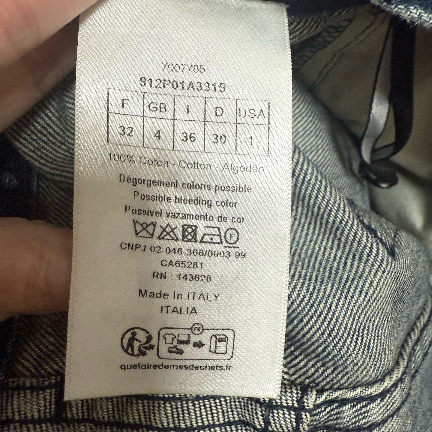 Dior Dior Bee Logo Jeans Size 32 Size 24" / US 00 / IT 34 - 4 Thumbnail