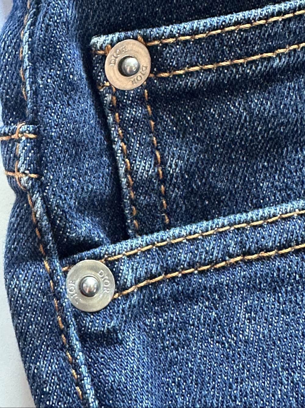 Dior Dior Oblique Cuff Denim Jeans Size 29 Size US 29 - 8 Thumbnail