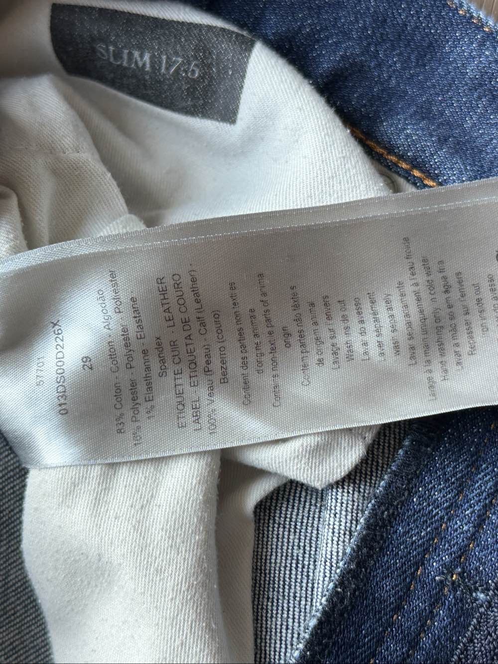 Dior Dior Oblique Cuff Denim Jeans Size 29 Size US 29 - 4 Thumbnail