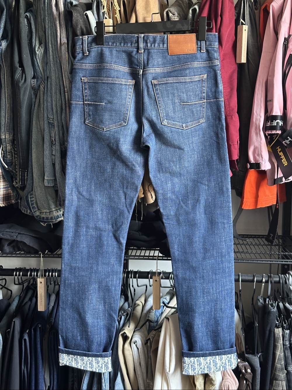 Dior Dior Oblique Cuff Denim Jeans Size 29 Size US 29 - 2 Thumbnail