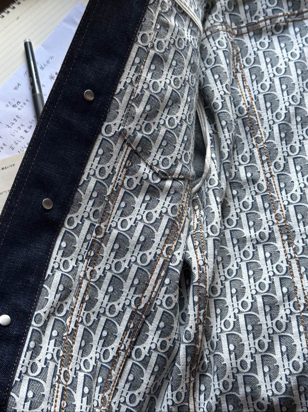 Dior Dior Oblique Lining Denim Jacket Size S Size US S / EU 44-46 / 1 - 7 Thumbnail