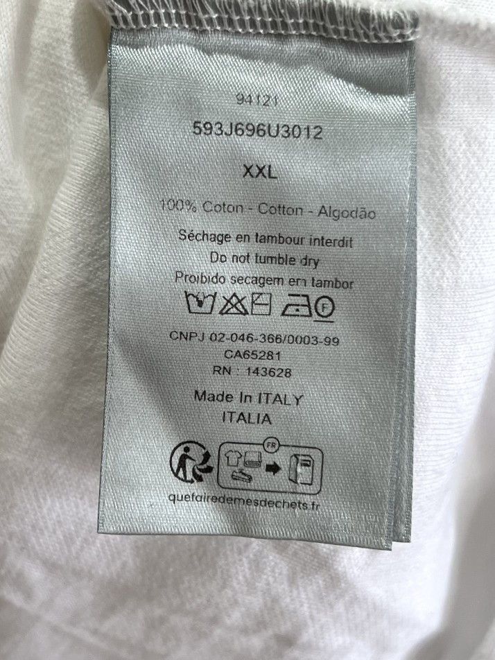 Dior Dior Oblique Cotton T-Shirt Size XXL Size US XXL / EU 58 / 5 - 4 Thumbnail