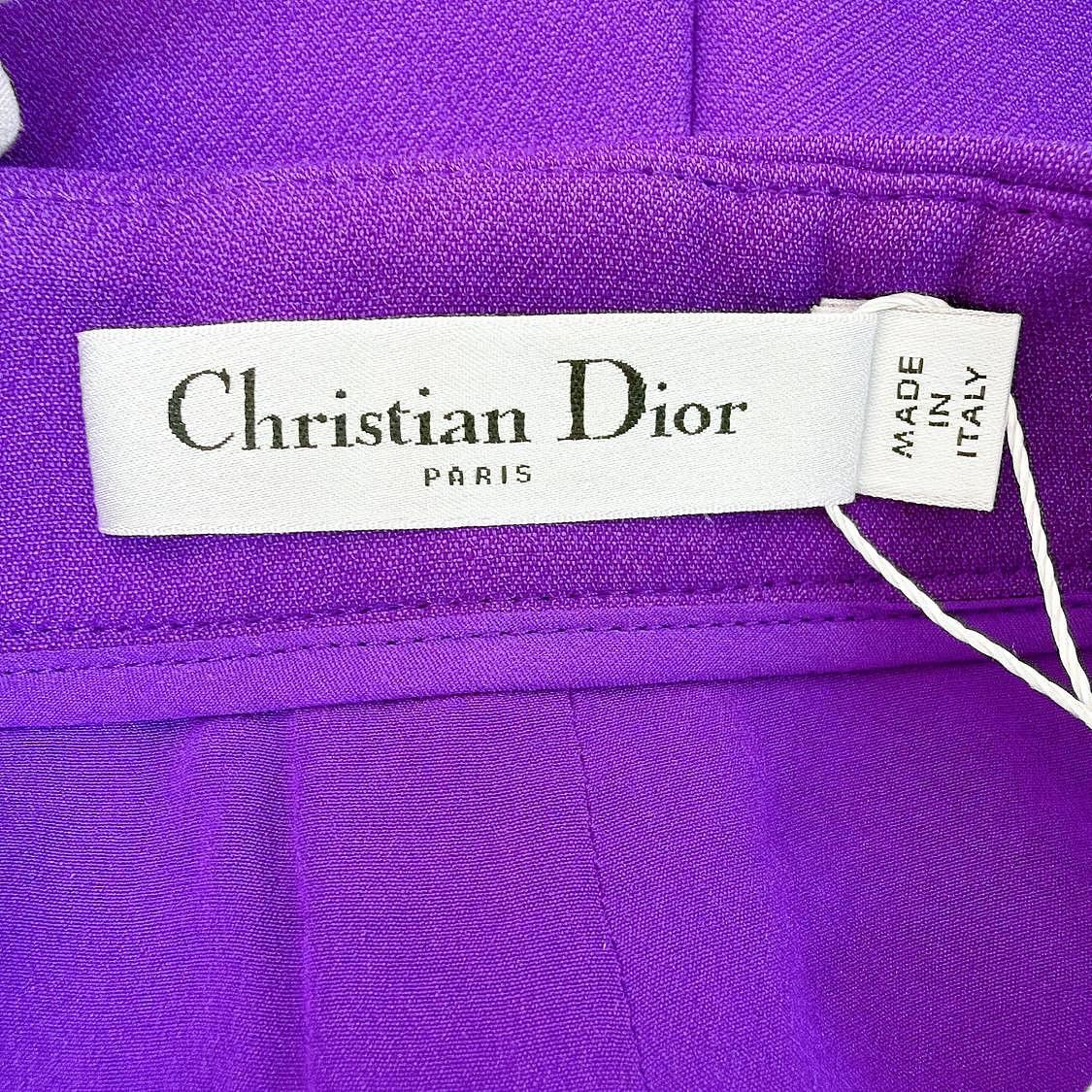 Dior Dior Purple Wool Blend Shorts Size 36 Size 26" / US 2 / IT 38 - 3 Thumbnail
