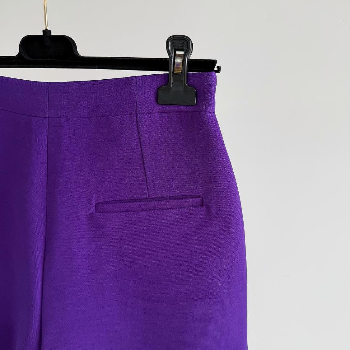 Dior Dior Purple Wool Blend Shorts Size 36 Size 26" / US 2 / IT 38 - 6 Thumbnail