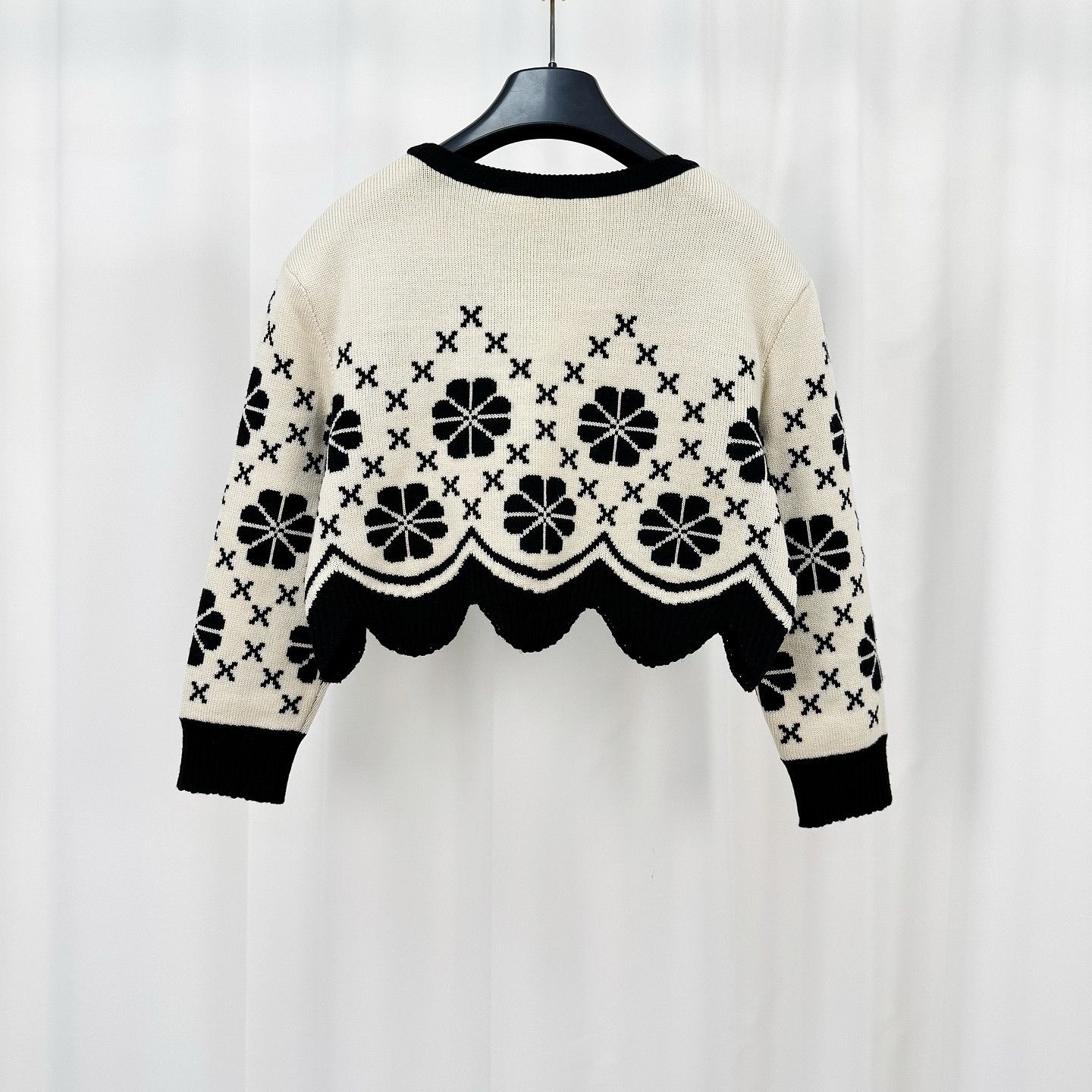 Dior Christian Dior Floral Knit Sweater Size 36 Size XS / US 0-2 / IT 36-38 - 2 Thumbnail