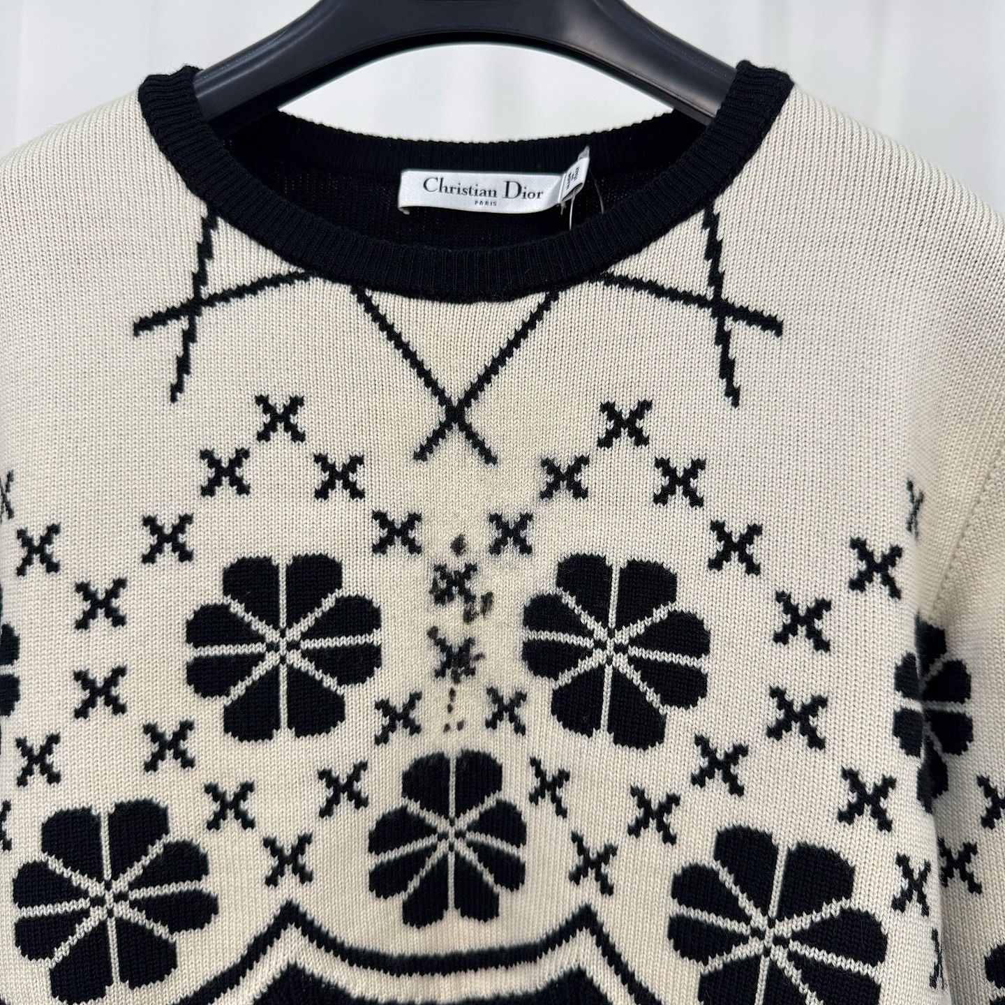 Dior Christian Dior Floral Knit Sweater Size 36 Size XS / US 0-2 / IT 36-38 - 5 Thumbnail
