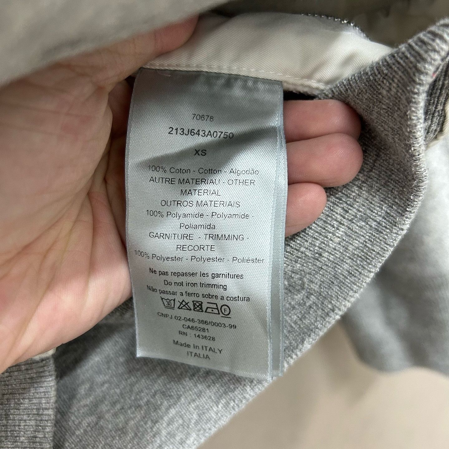 Dior Dior x Sacai Logo Sweatshirt Size XS Size US XS / EU 42 / 0 - 4 Thumbnail