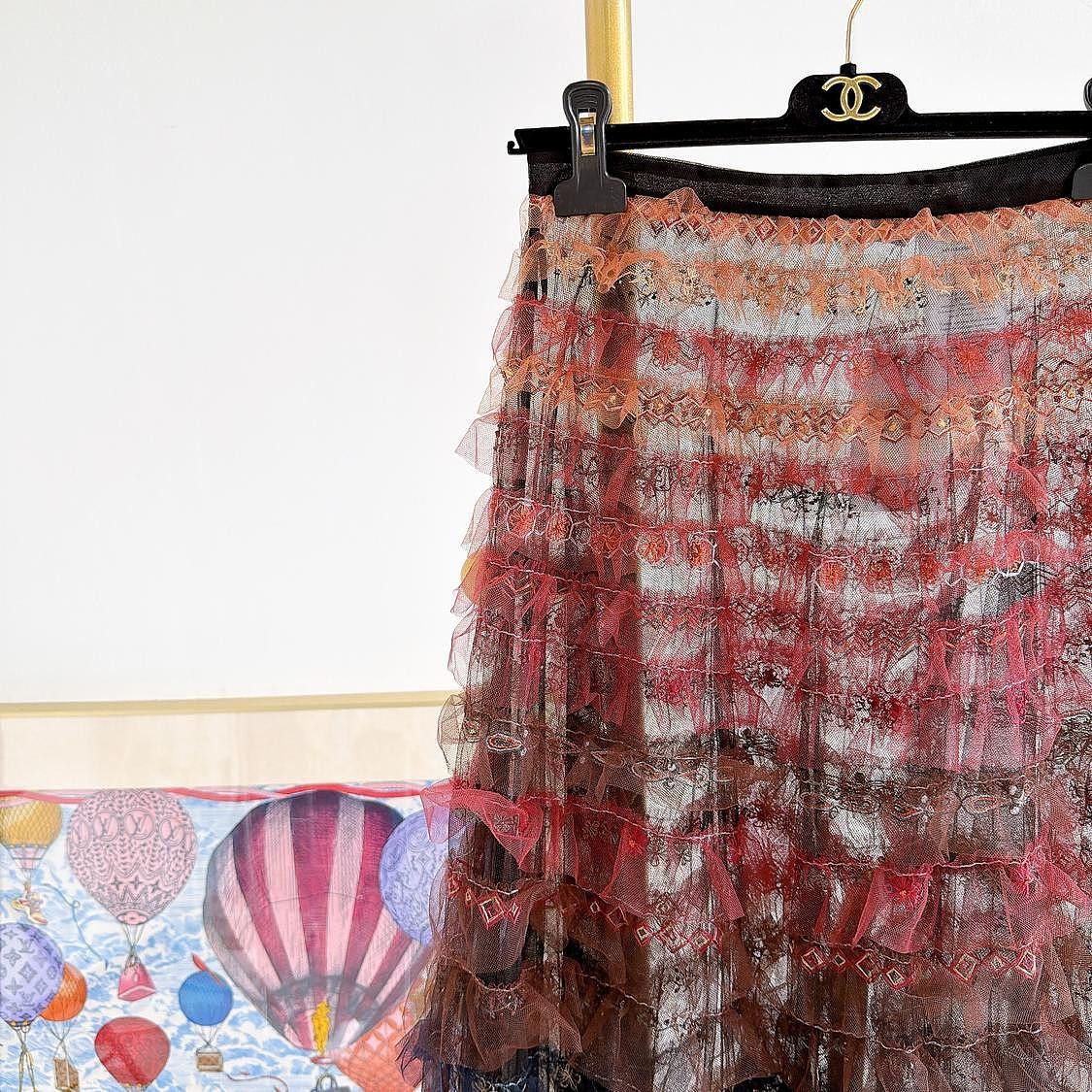 Dior Dior Tiered Ruffled Midi Skirt FR 38 Size 27" / US 4 / IT 40 - 5 Thumbnail