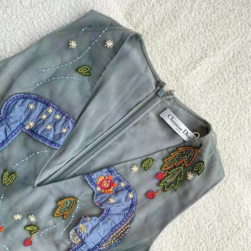 Dior Dior Beaded Mini Dress Size 36 Size XS / US 0-2 / IT 36-38 - 3 Thumbnail
