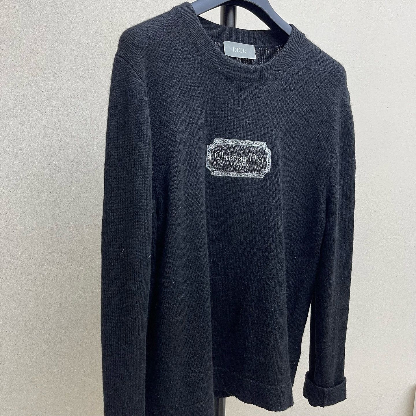 Dior Dior Christian Dior Couture Patch Sweater Size L Size US L / EU 52-54 / 3 - 7 Thumbnail