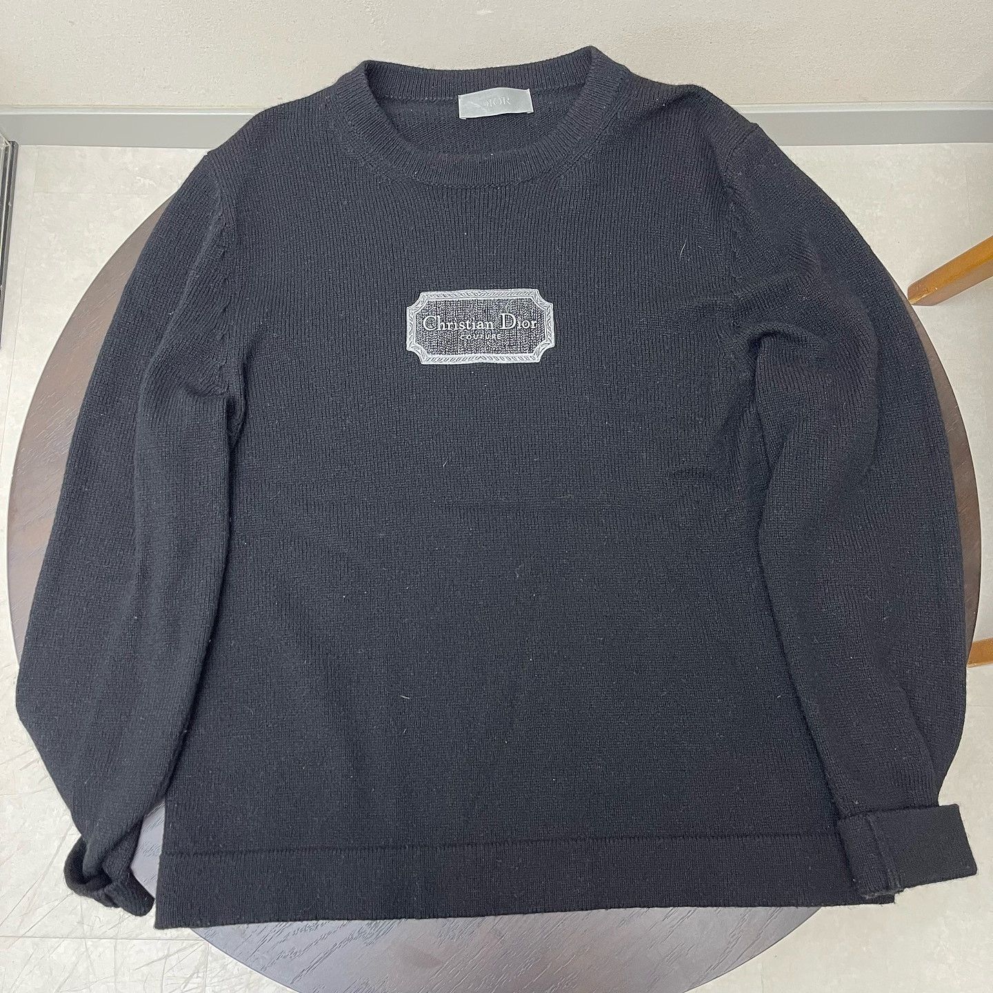 Dior Dior Christian Dior Couture Patch Sweater Size L Size US L / EU 52-54 / 3 - 17 Thumbnail