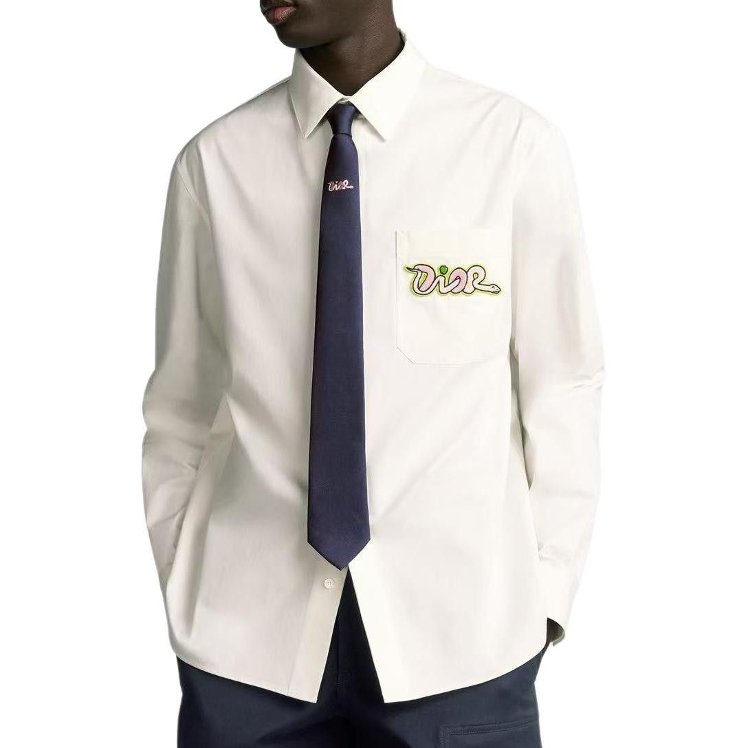 Dior Dior Logo Patch Long Sleeve Shirt Size M Size US XXS / EU 40 - 7 Thumbnail