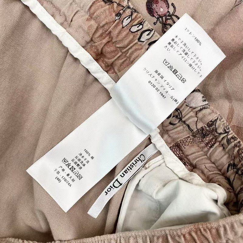 Dior Dior Floral Print Drawstring Pants Size 40 Size 28" / US 6 / IT 42 - 5 Thumbnail
