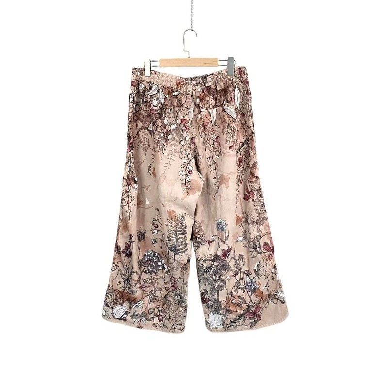 Dior Dior Floral Print Drawstring Pants Size 40 Size 28" / US 6 / IT 42 - 2 Thumbnail
