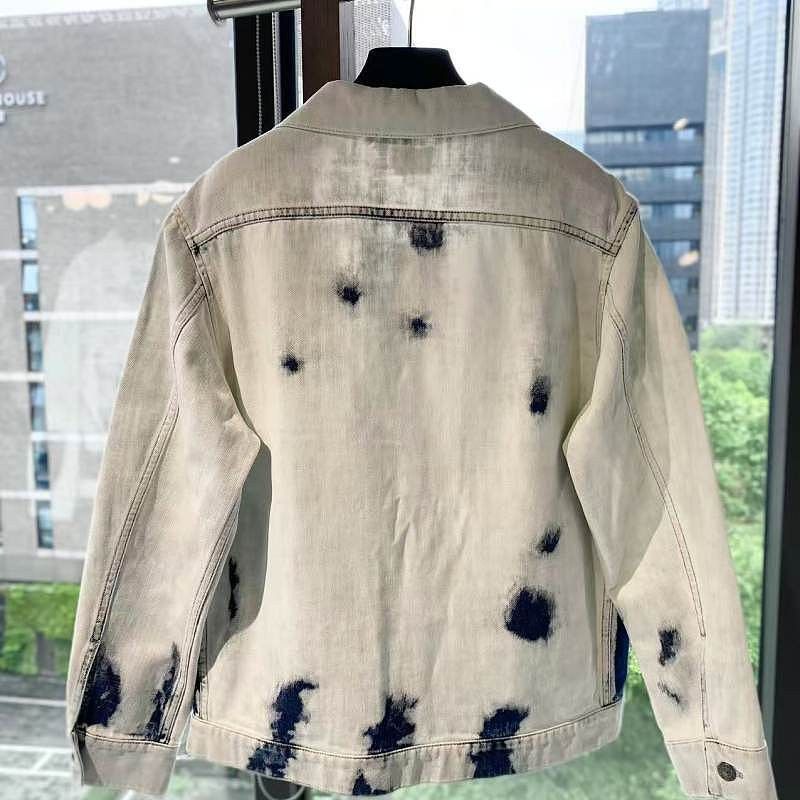 Dior Dior Tie Dye Denim Jacket Size 34 Size XS / US 0-2 / IT 36-38 - 2 Thumbnail