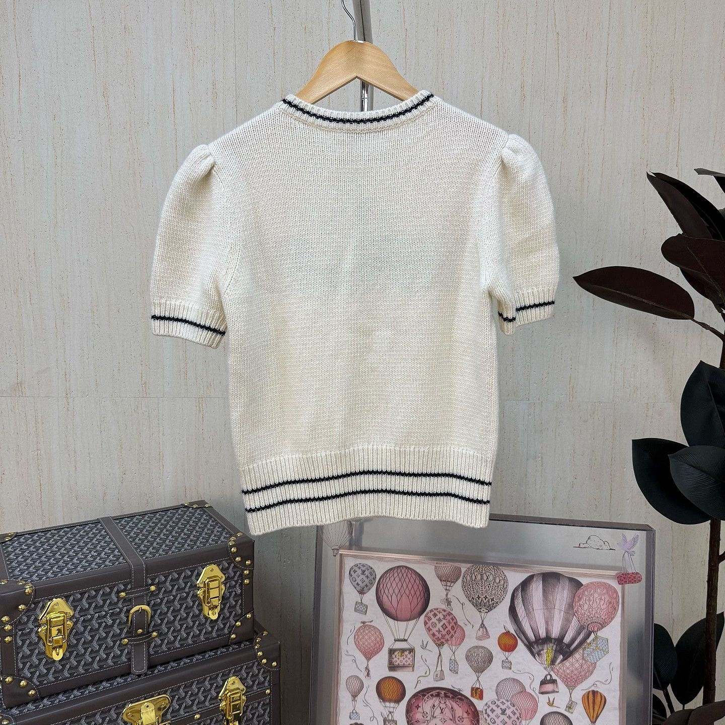 Dior Dior Logo Short Sleeve Knit Sweater Size 40 Size M / US 6-8 / IT 42-44 - 2 Thumbnail