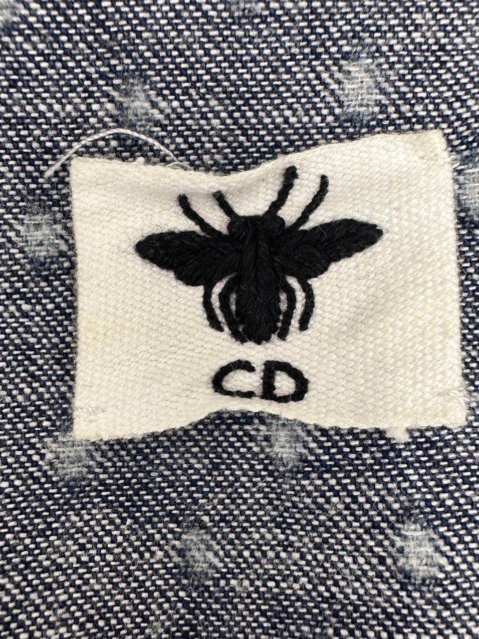 Dior Dior Bee Embroidered Denim Jacket Size 34 Size XS / US 0-2 / IT 36-38 - 3 Thumbnail