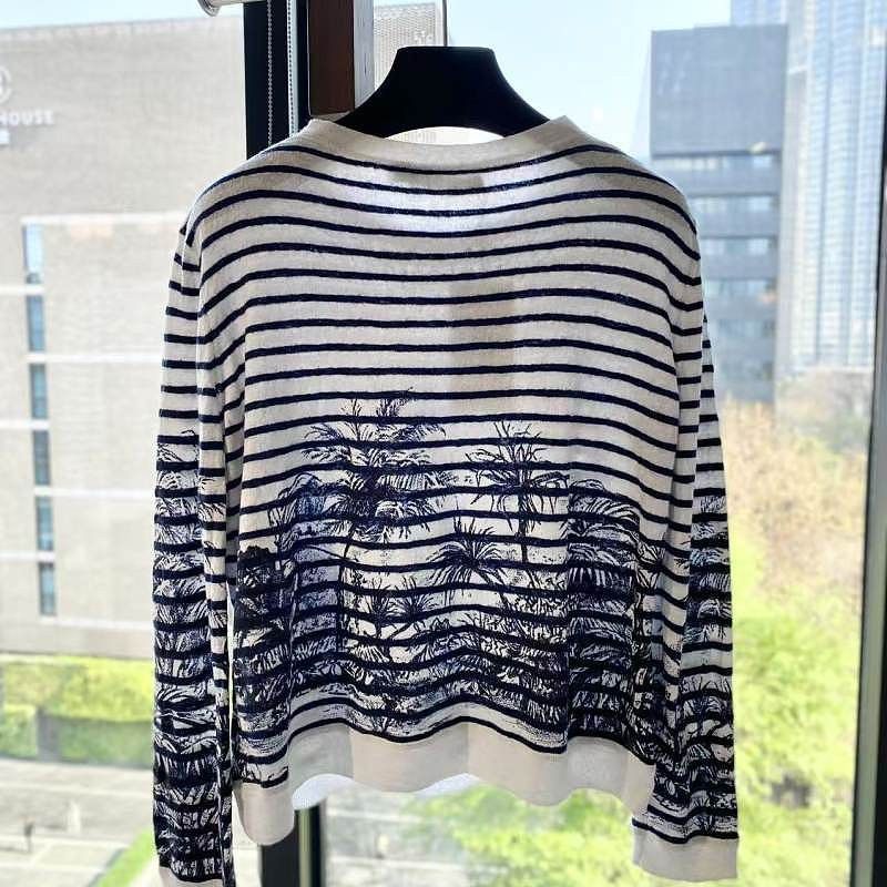 Dior Christian Dior Striped Knit Sweater Size 38 Size S / US 4 / IT 40 - 2 Thumbnail