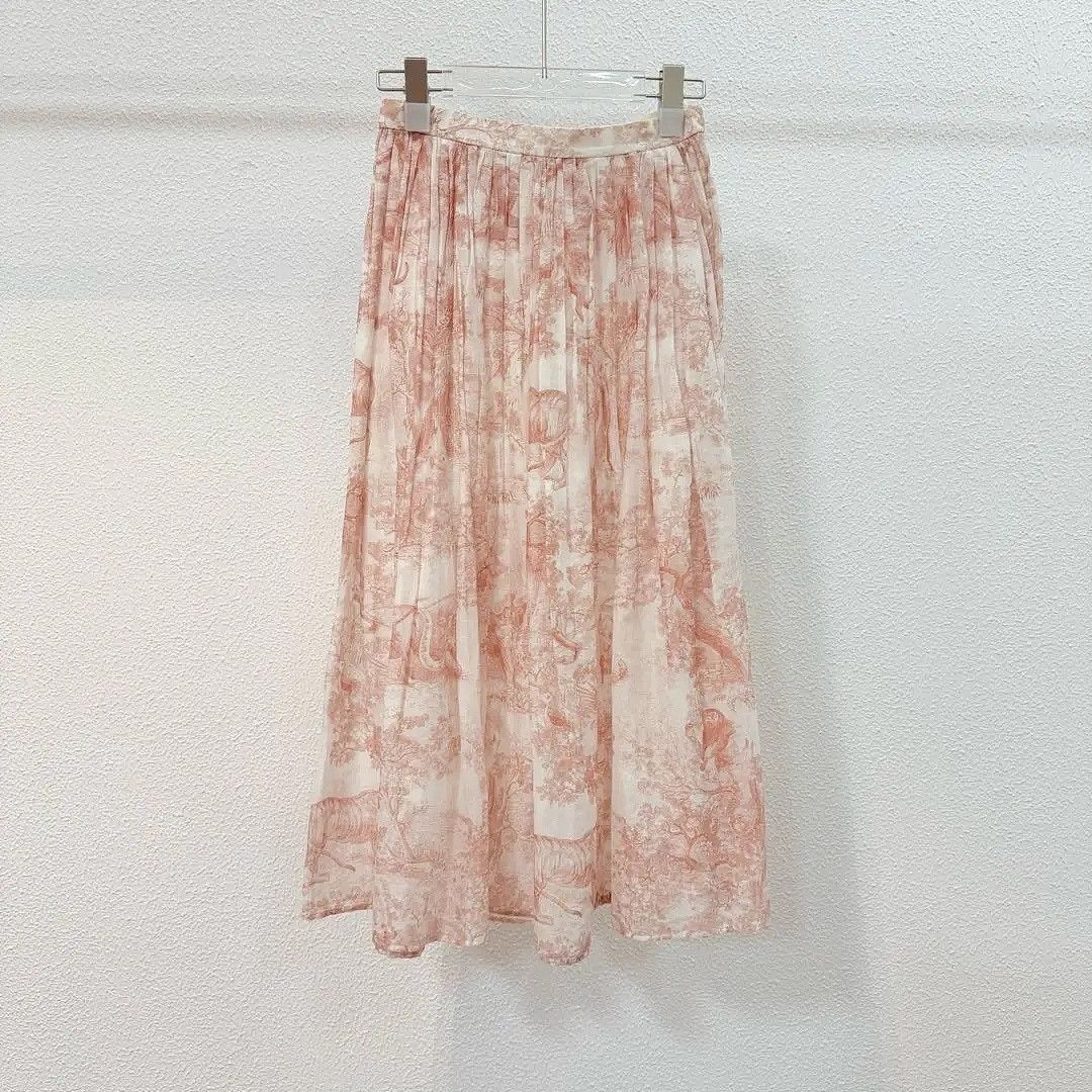 Dior Dior Toile de Jouy Print Skirt Size 34 Size 25" / US 0 / IT 36 - 2 Thumbnail