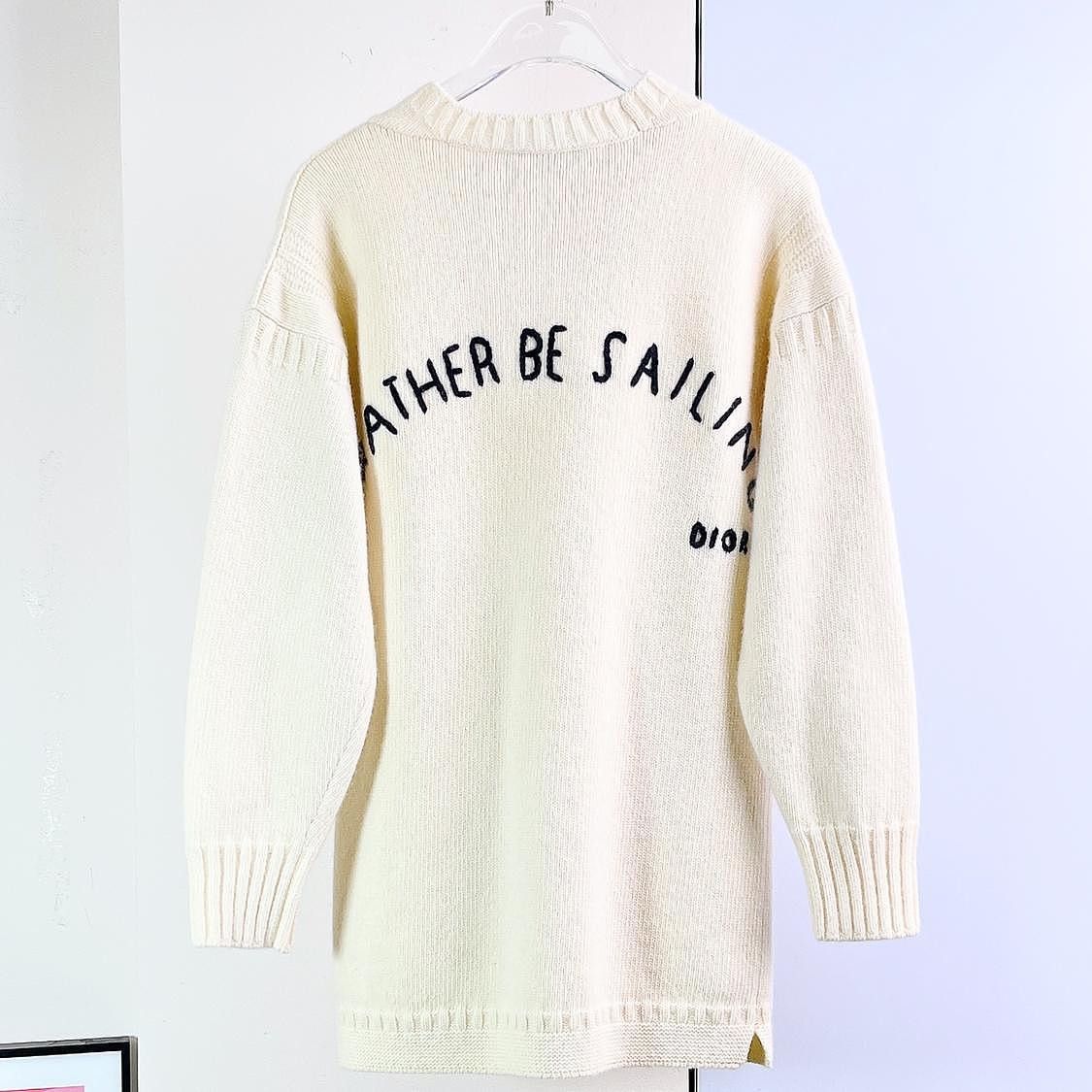 Dior Dior Weather Be Sailing Embroidered Sweater Size 34 Size XS / US 0-2 / IT 36-38 - 2 Thumbnail