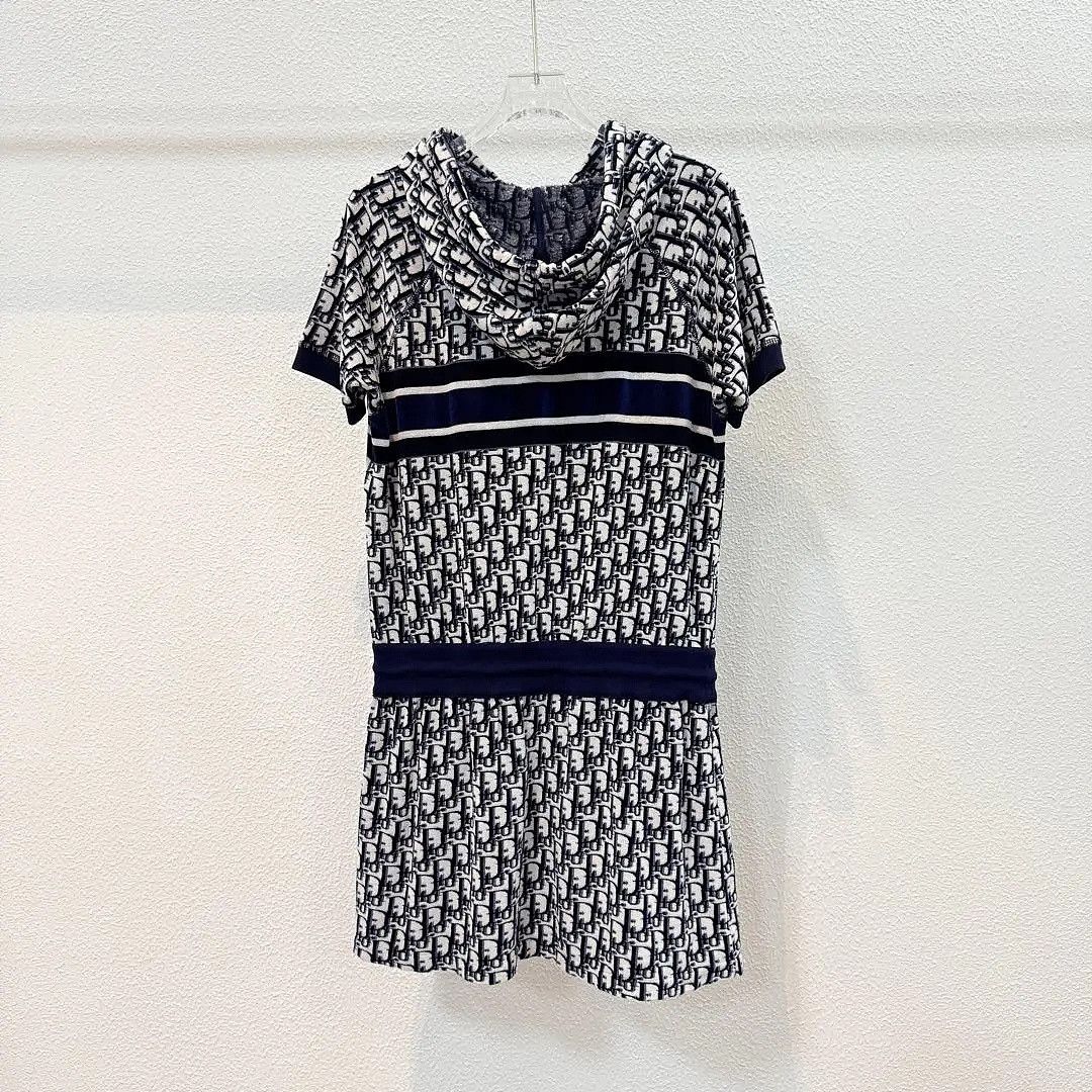 Dior Dior Oblique Hooded Mini Dress Size S Size S / US 4 / IT 40 - 2 Thumbnail