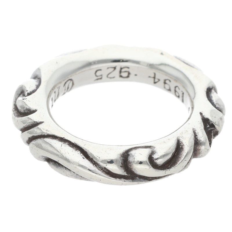 Chrome Hearts Chrome Hearts SCRL BAND Ring Silver (Silver 9.62g) Size ONE SIZE - 2 Thumbnail