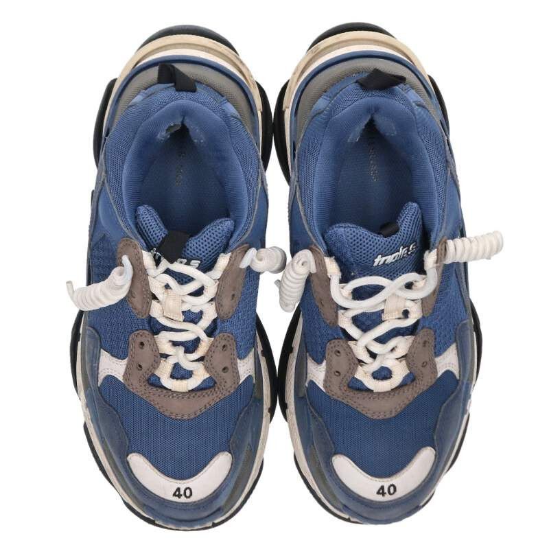 Balenciaga Balenciaga TRIPLE S Sneakers Blue Size 40 Size US 7 / EU 40 - 4 Thumbnail
