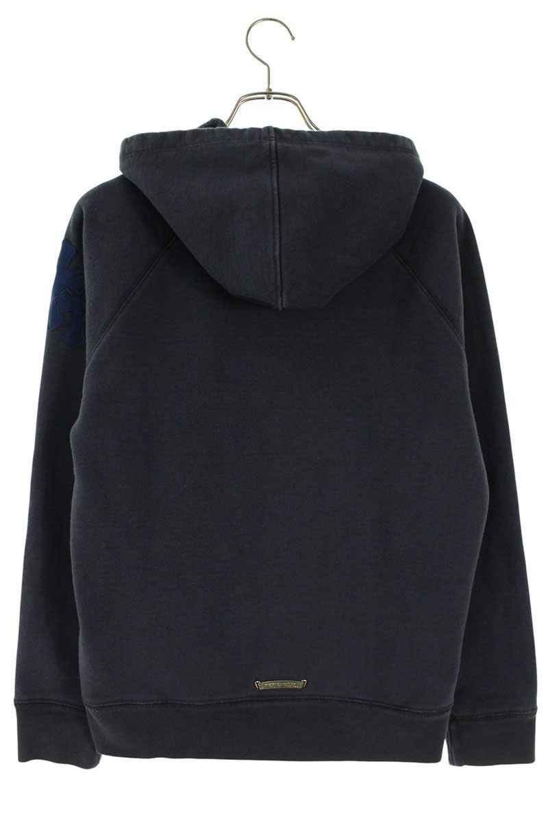 Chrome Hearts Chrome Hearts Label Cross Patch Hoodie Navy/Silver Size S Size US S / EU 44-46 / 1 - 2 Thumbnail
