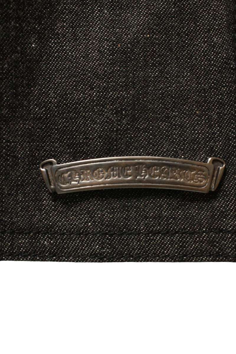 Chrome Hearts Chrome Hearts Cemetery Cross Patch Denim Apron Black Size ONE SIZE - 3 Thumbnail