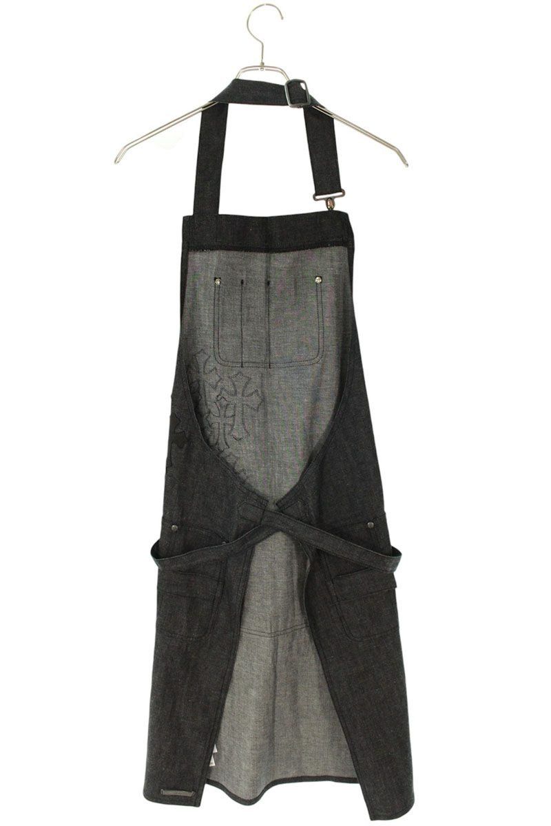 Chrome Hearts Chrome Hearts Cemetery Cross Patch Denim Apron Black Size ONE SIZE - 2 Thumbnail