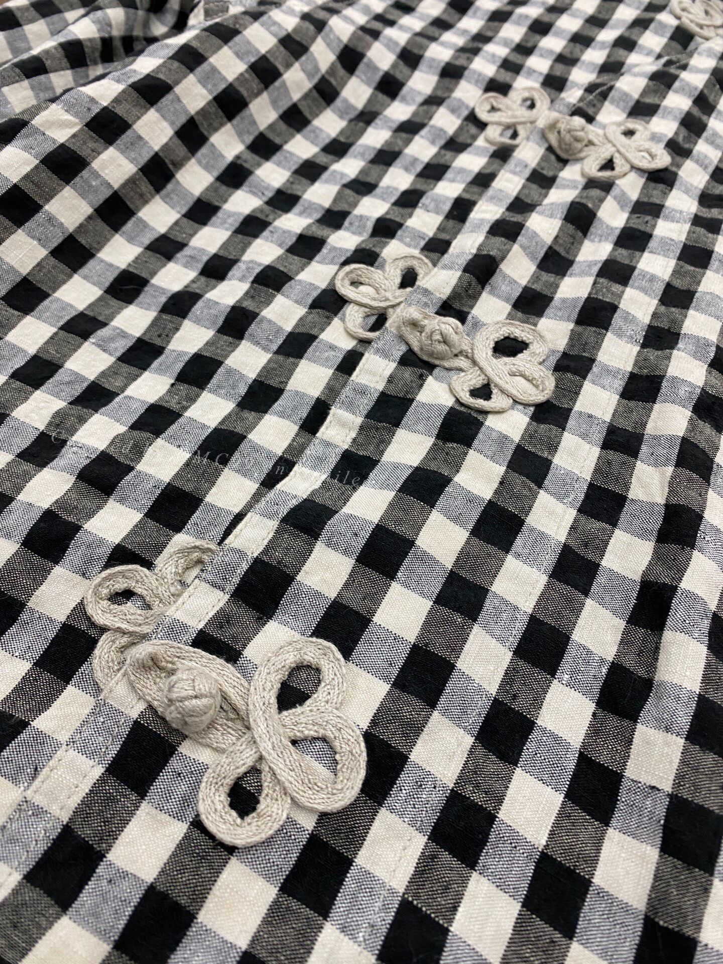 45rpm 45R Linen Check Top Size M / US 6-8 / IT 42-44 - 3 Thumbnail