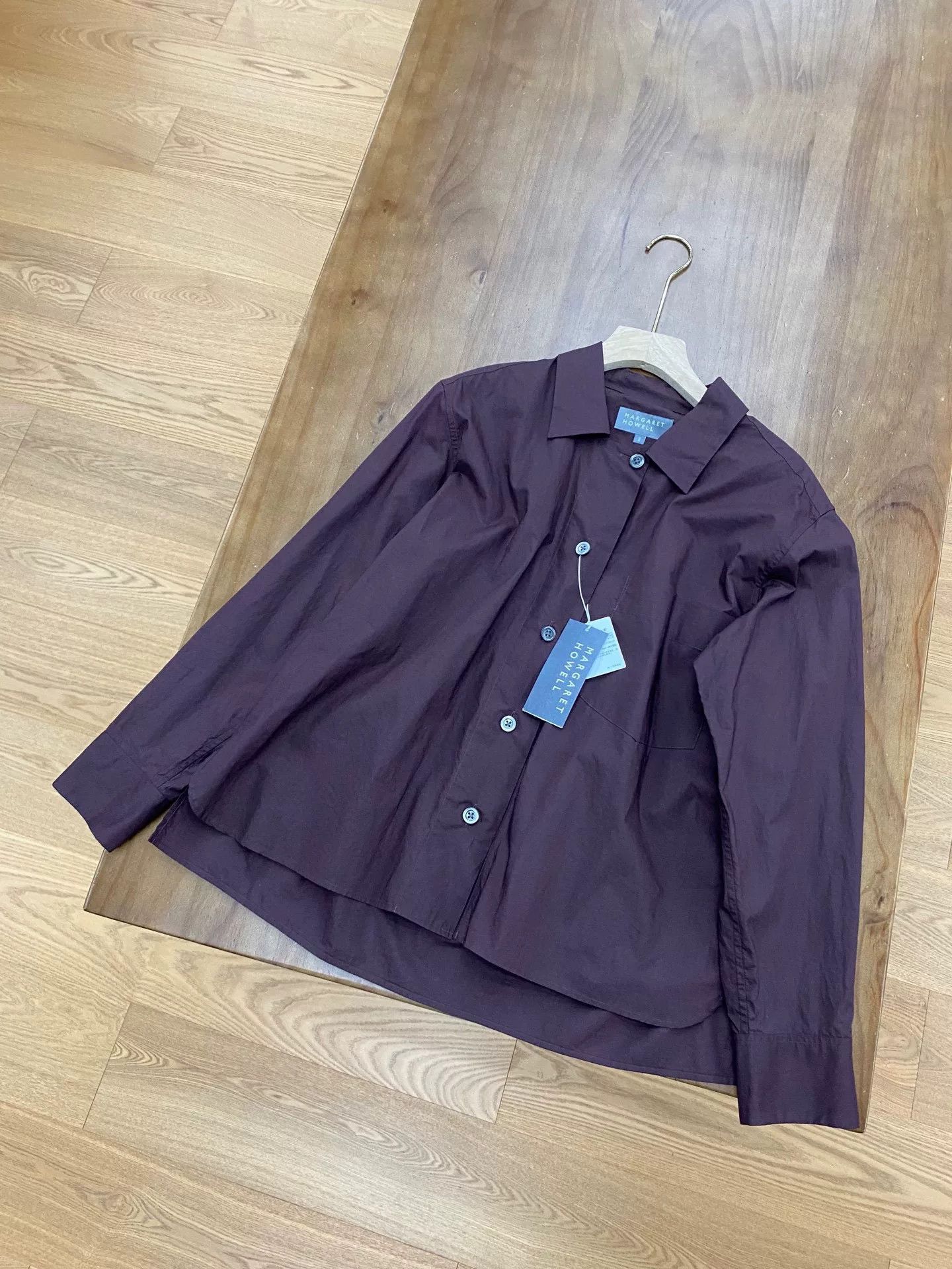 Margaret Howell MARGARET HOWELL Burgundy Shirt 24AW Size US M / EU 48-50 / 2 - 2 Thumbnail