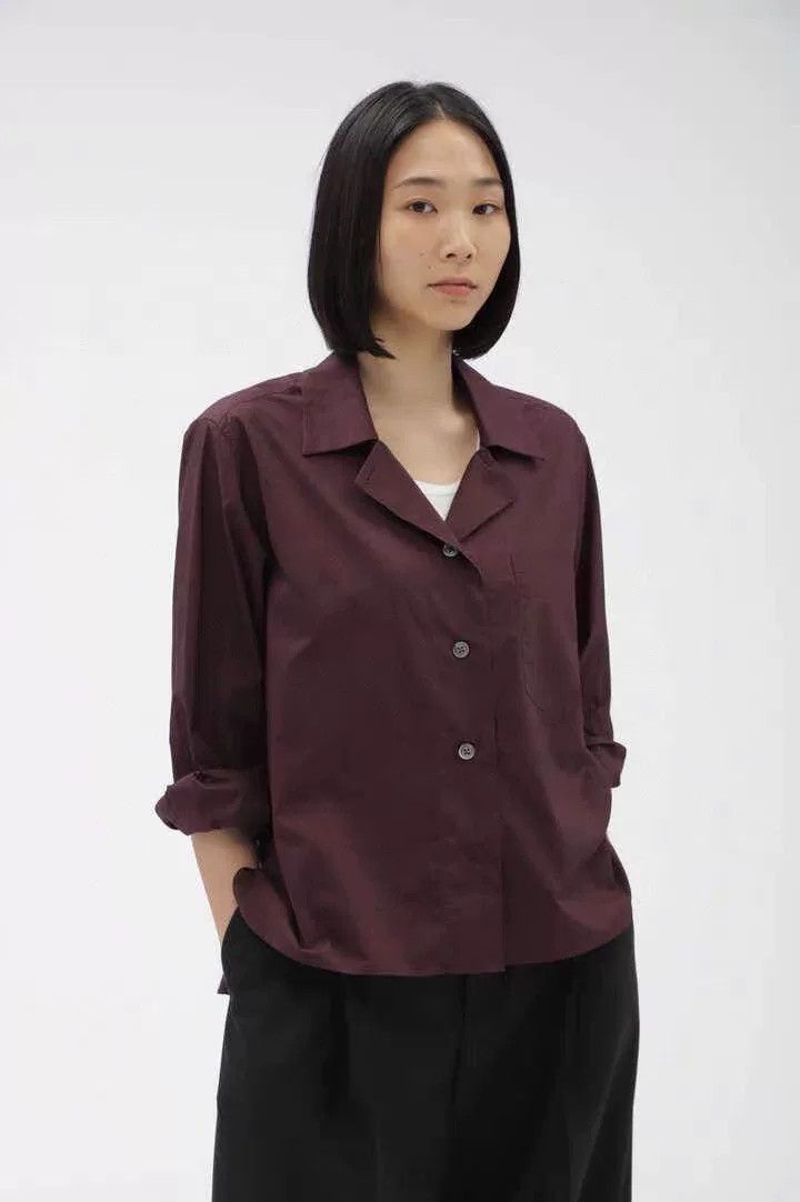 Margaret Howell MARGARET HOWELL Burgundy Shirt 24AW Size US M / EU 48-50 / 2 - 4 Thumbnail