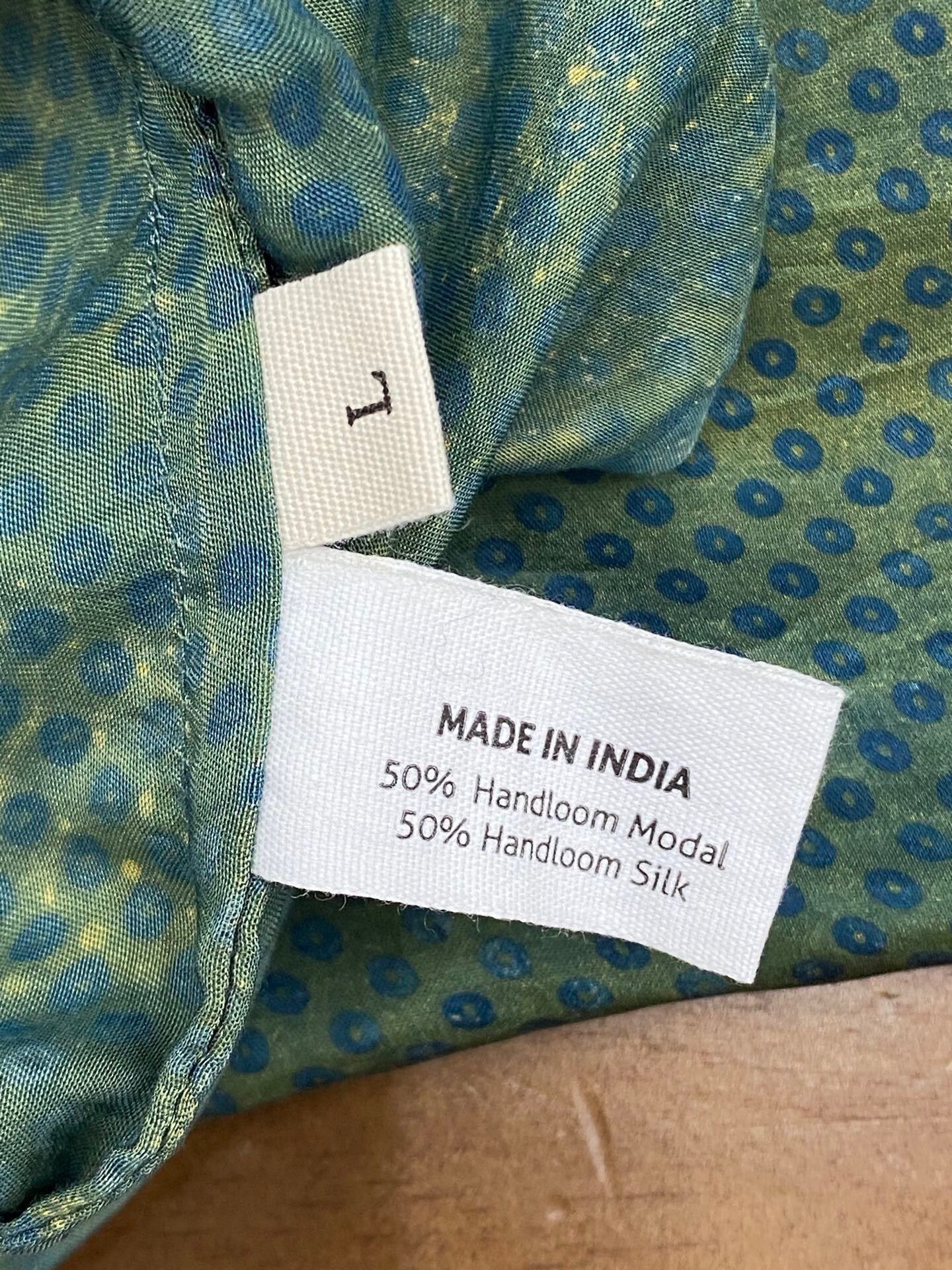 RBRSL r.b. Peacock Blue Gradient Polka Dot Dress Size L / US 10 / IT 46 - 9 Thumbnail
