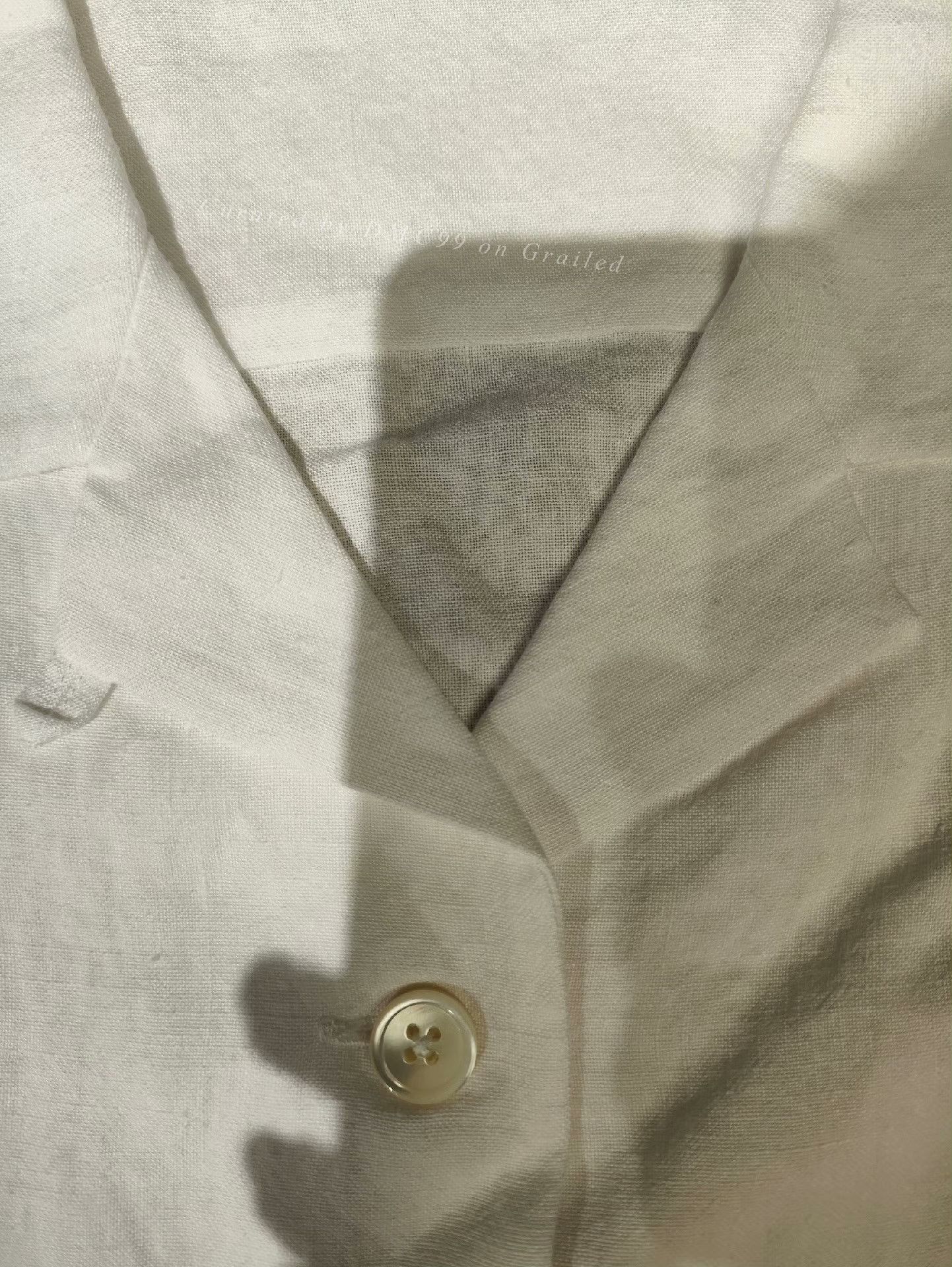 Margaret Howell Margaret Howell White Hemp Short-Sleeve Jacket Size XS / US 0-2 / IT 36-38 - 4 Thumbnail