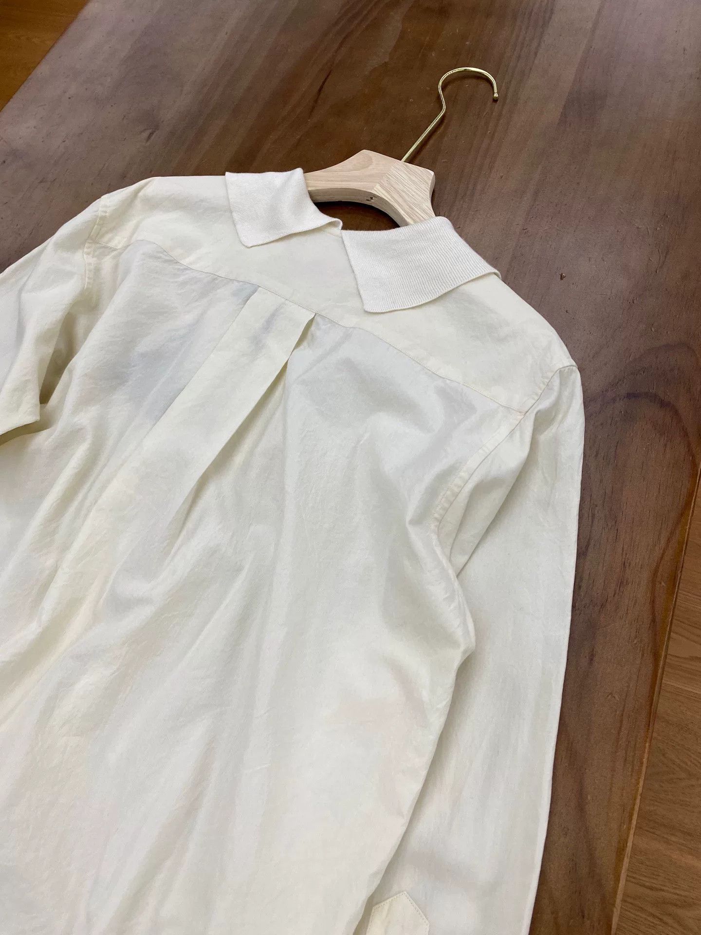 Other MHL White Minimalist Silk-Cotton Shirt Size M / US 6-8 / IT 42-44 - 5 Thumbnail