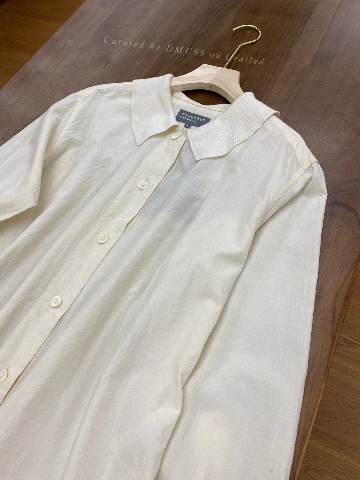 Other MHL White Minimalist Silk-Cotton Shirt Size M / US 6-8 / IT 42-44 - 2 Thumbnail