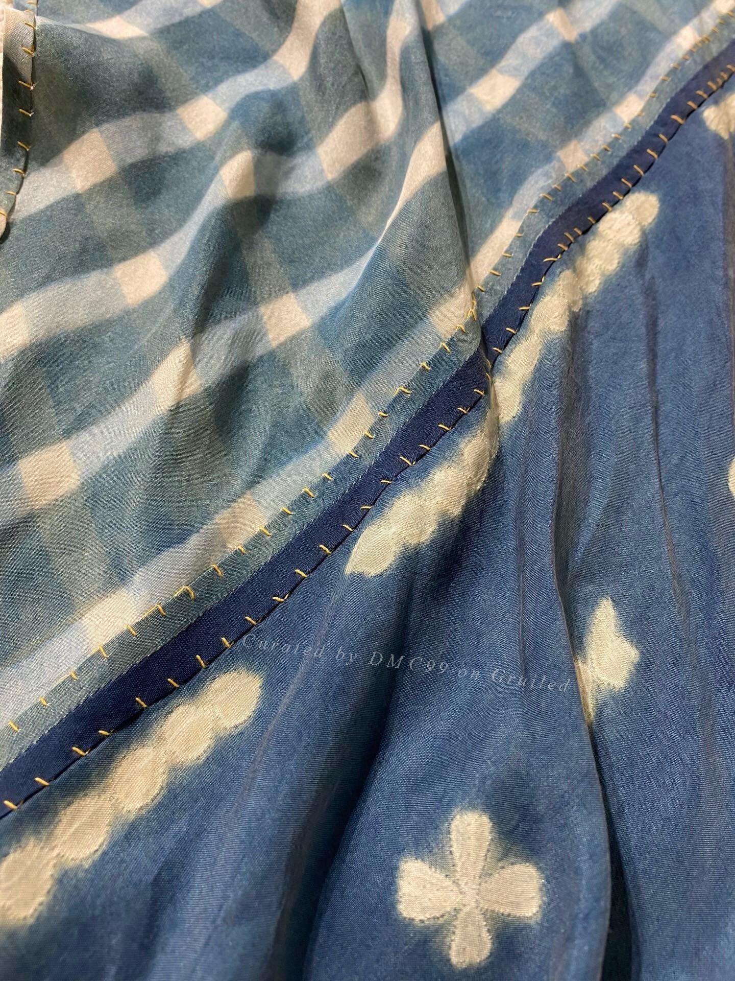 45rpm 45R Handmade Indigo Dyed Scarf Size ONE SIZE - 3 Thumbnail